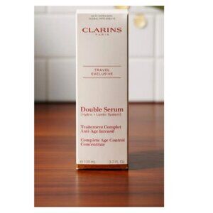 Clarins Double Serum 100ml / 3.3oz – Hydric + Lipidic System – New & Sealed Pack
